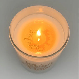 Secret Fortune Candle: Let go and flow.